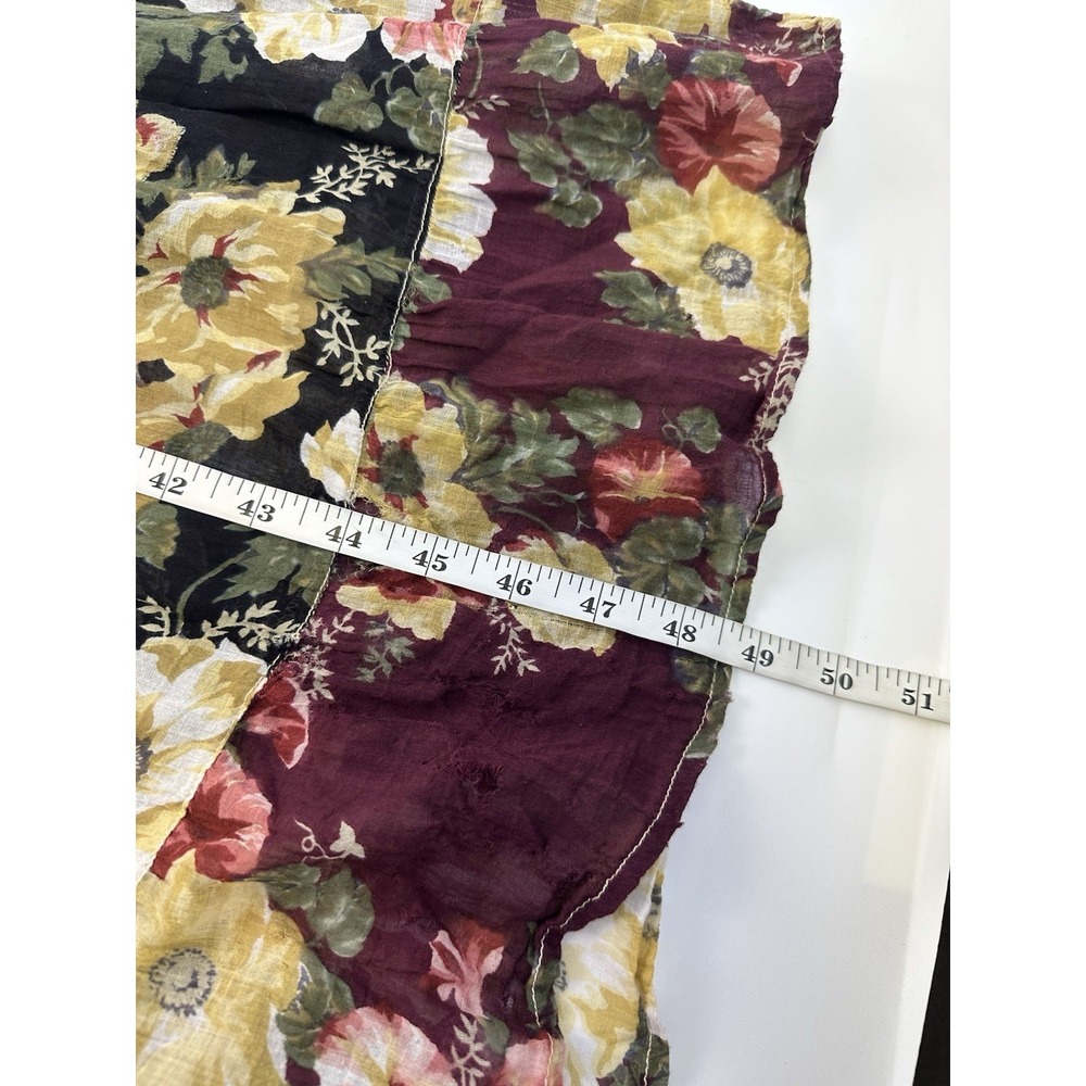 La Cera Comfortwear Dress Floral Cotton Short Sleeve Tiered Lightweight Women XL - Picture 9 of 12